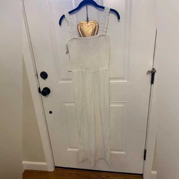 Wilfred Pants - Artizia Wilfred White Romper with Smocked Top Size Medium NWT